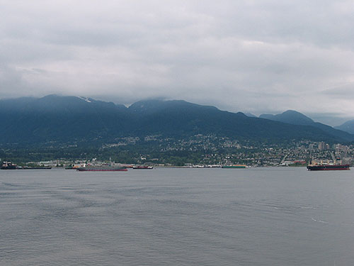 View of bay from ship