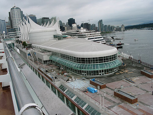 View of terminal from ship