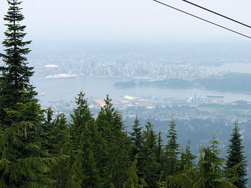 View of Vancouver from Grouse Mountain