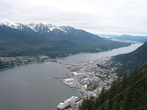 View of city of Juneau