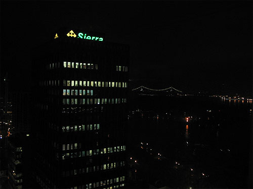 Night view from hotel