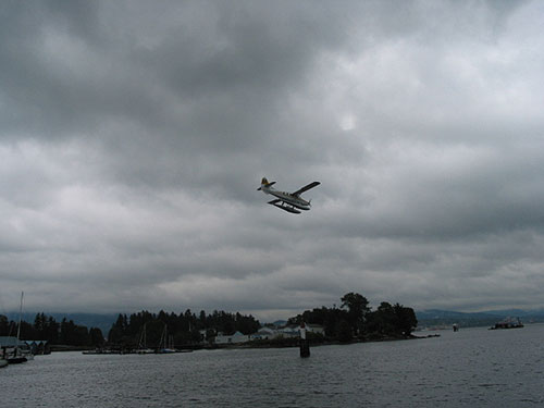 Plane at waterfront