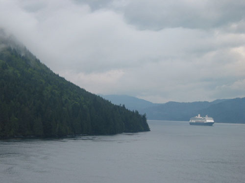 Cruise ship in the Inside Passage