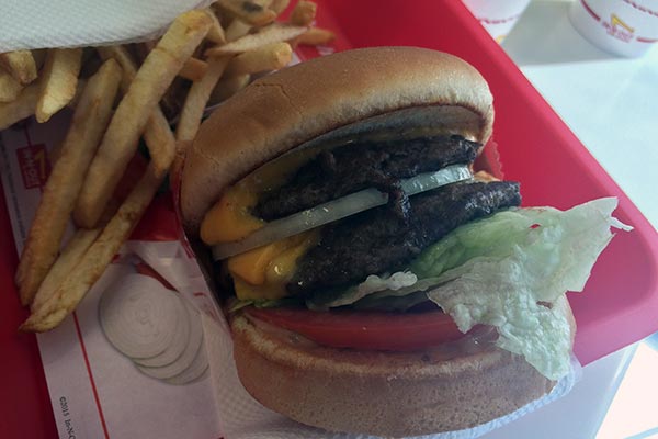 Hamburger fromIn-N-Out Burger