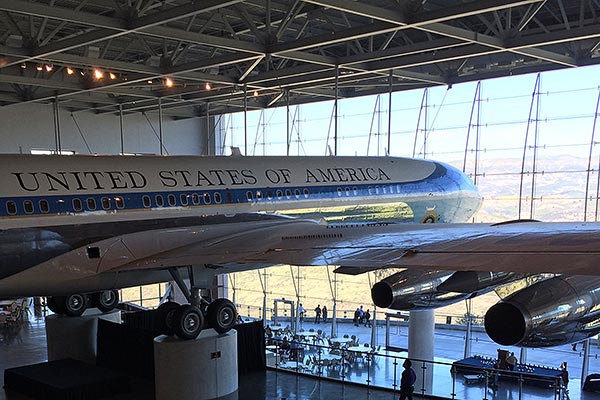 Air Force One perched on second floor