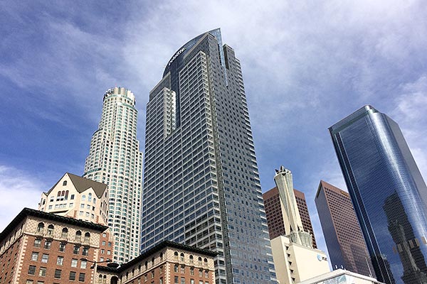 Buildings in the Los Angeles skyline