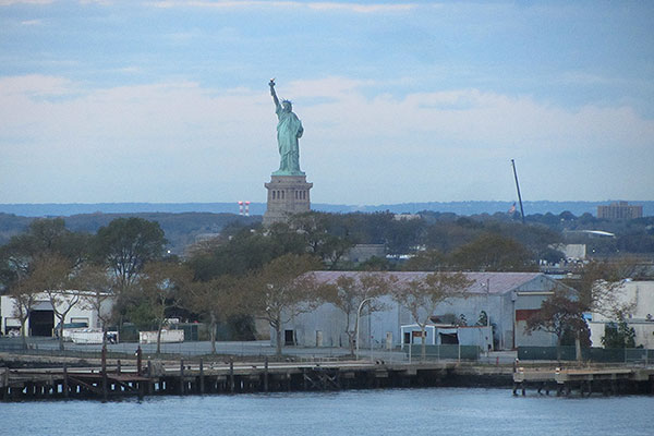 Statue of liberty in morning