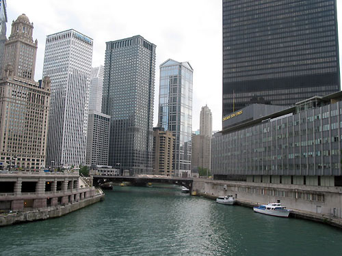 Chicago River from Michigan Avenue Bridge