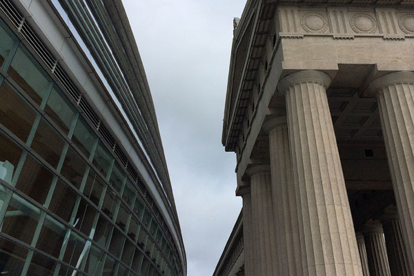 Soldier Field column and new architecture