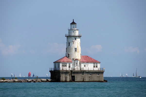 Lake Michigan Lighthouse view from Navy Pier