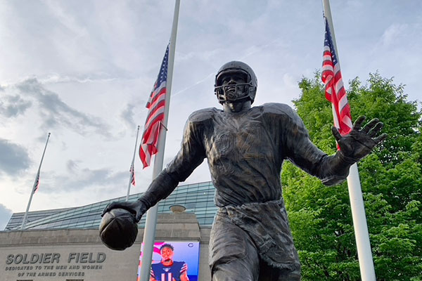 Walter Payton Statue at Soldier Field