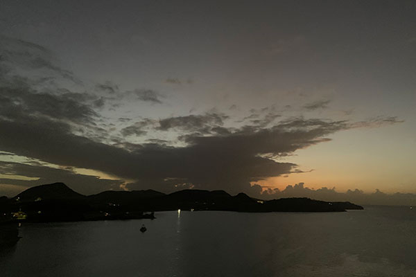 St. John's sunset on Tuesday evening