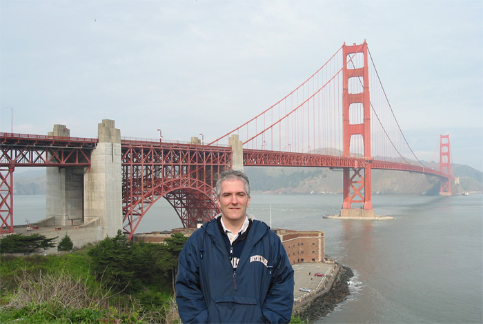 Pat at the Golden Gate Bridge