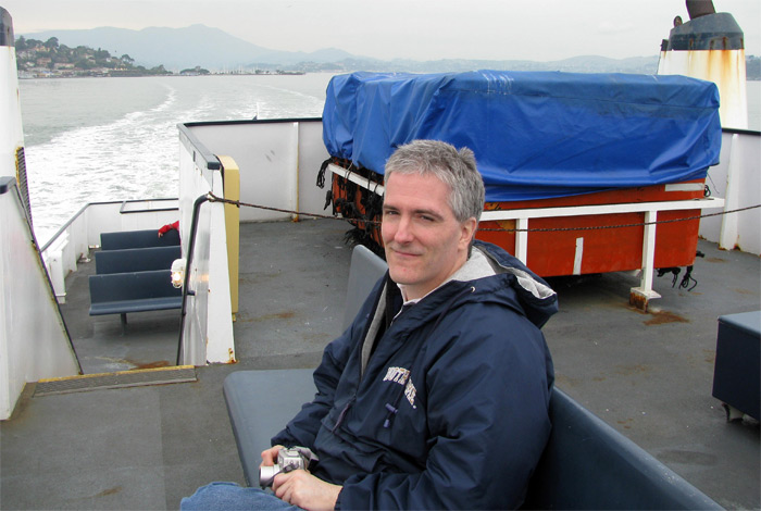 Pat on Boat in San Francisco