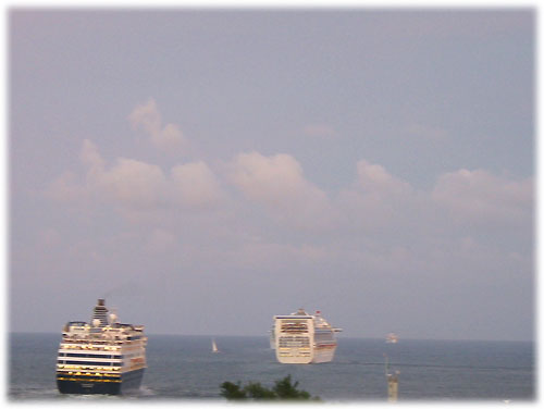 Two cruise ships leave Port Everglades