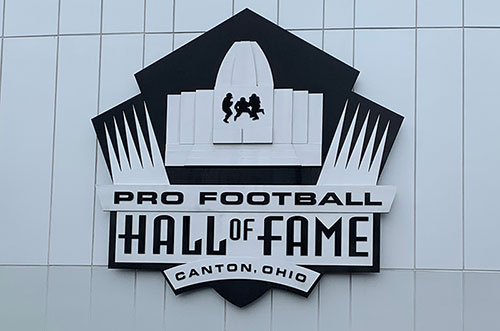 Pro Football Hall of Fame sign