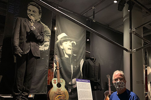 Pat at Springsteen Exhibit