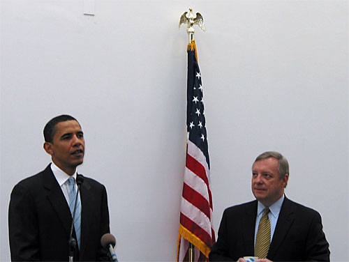Sanator Obama and Senator Durbin