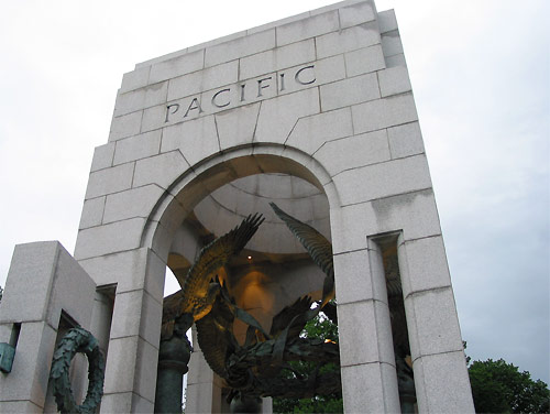 Pacific portion of World War 2 Memorial