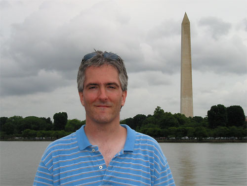 Pat in front of the Washington Monument
