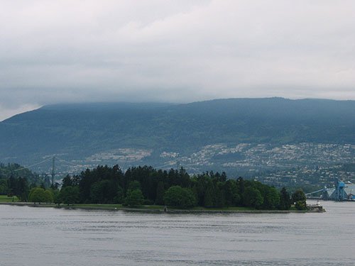View of bay area from ship