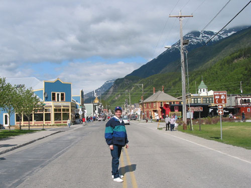 Pat standing in street