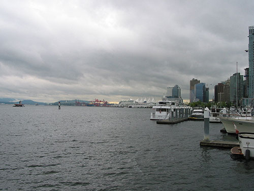 Boats along waterfront