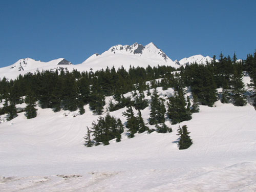 Mountains covered with snow