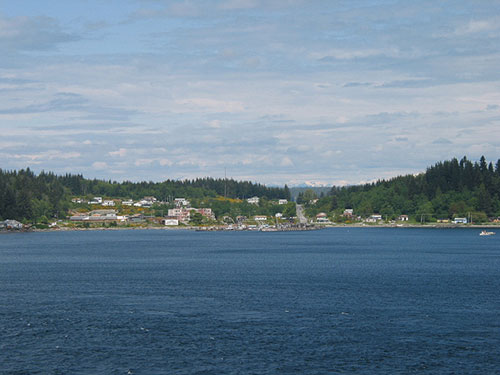 Town along shore