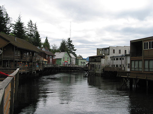 Creek passes through town