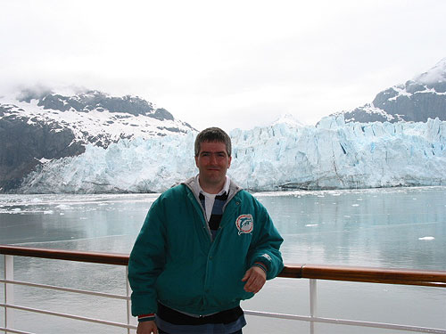 Pat with Glacier in background