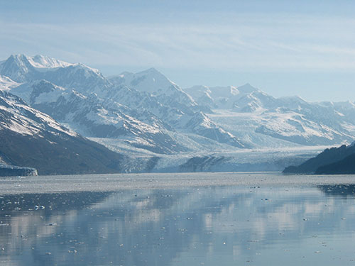 Glacier in the distance