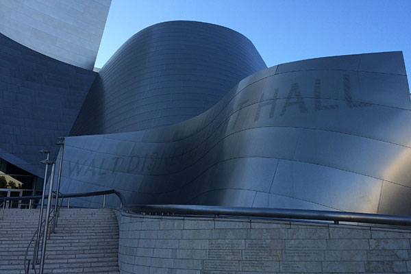 Stairs and exterior of Walt Disney Concert Hall
