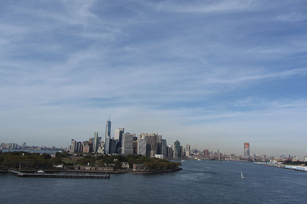 NYC in the distance