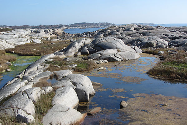 Rocks in water