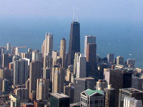 View of Hancock Building from Sears Tower