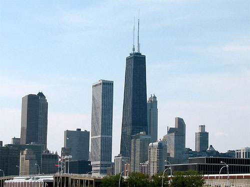 View of John Hancock Center from Navy Pier