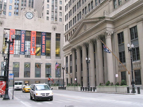 Bears decorations on Federal Reserve Bank