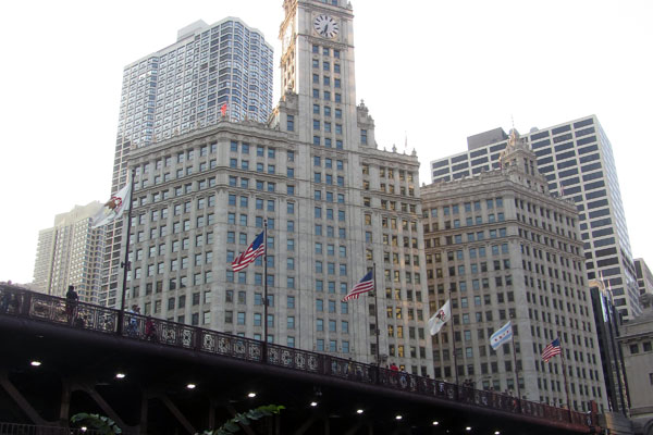 Michigan Avenue Bridge on the Riverwalk