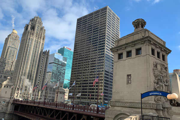 Riverwalk at Michigan Avenue Bridge