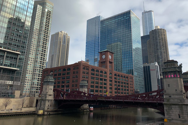 Bridge view on the Riverwalk