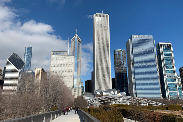 Millennium Park entrance to the Art Institute