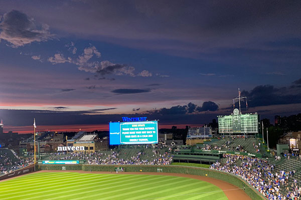 Pre-storm at Wrigley Field