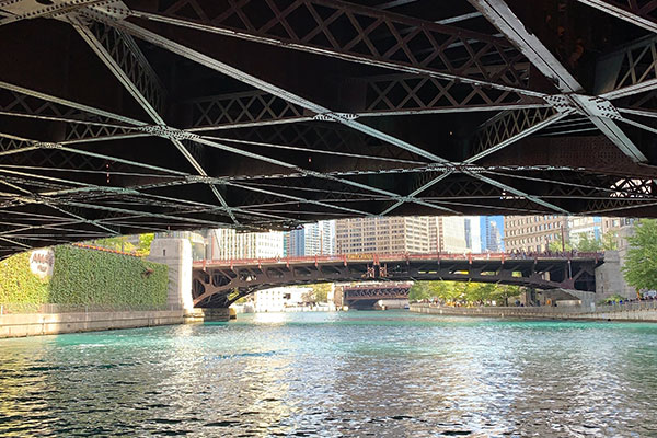 View from under Riverwalk