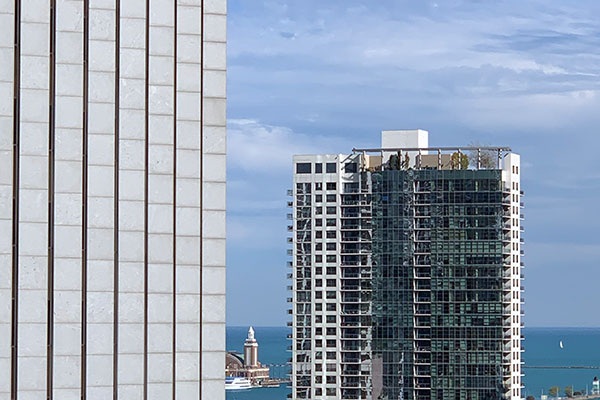 View of Navy Pier from Prudential Building