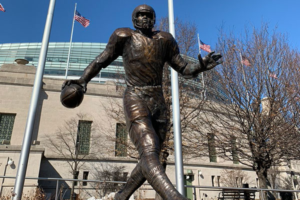 Walter Payton Statue outside Soldier Field