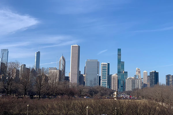 skyline of Chicago