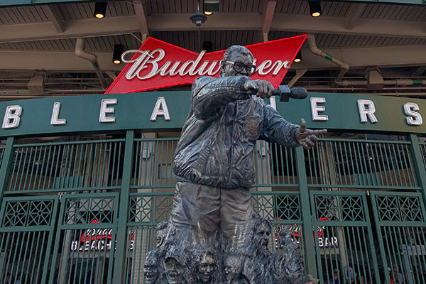 Harry Caray Statue outside Wrigley Field