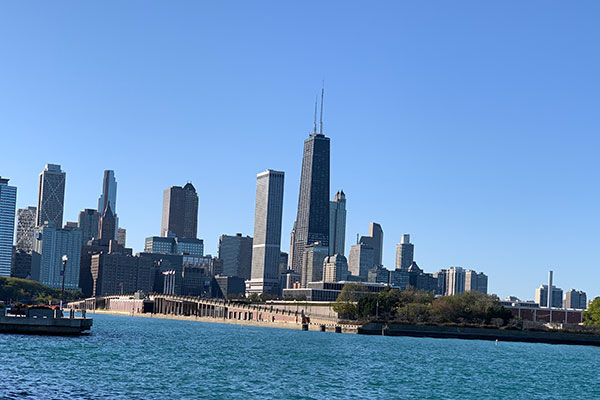 Skyline view from Navy Pier