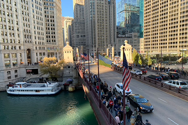 Mihigan Avenue Bridge over the Chicago River